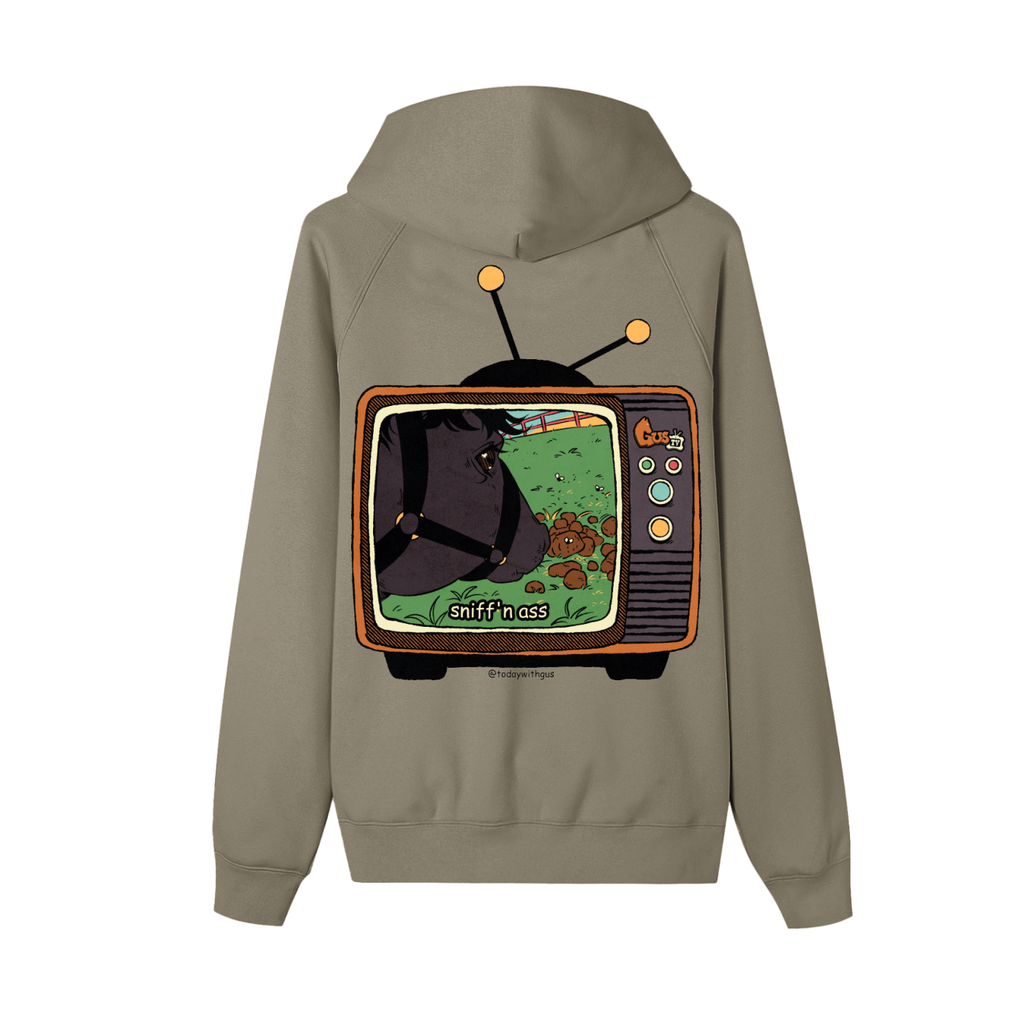 "sniff'n ass" Zip-up Fleece Hoodie