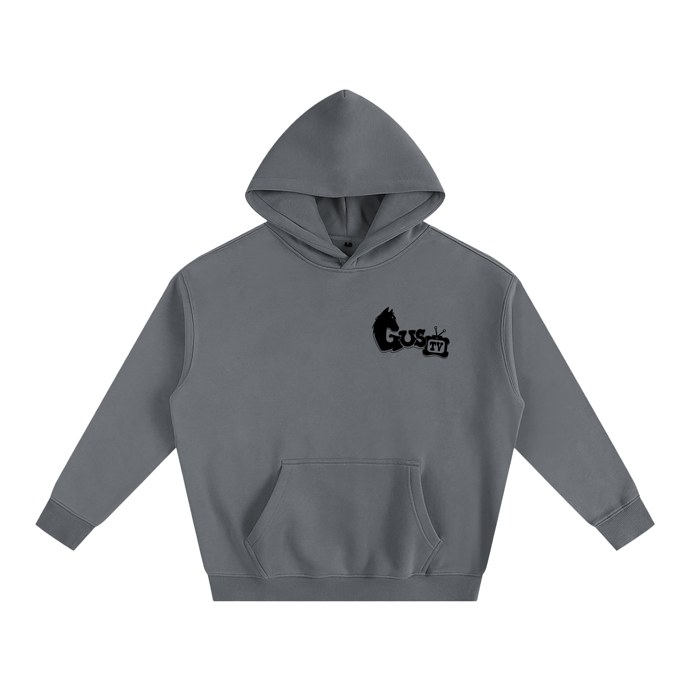 "munch'n grass" Oversize Fleeced Hoodie