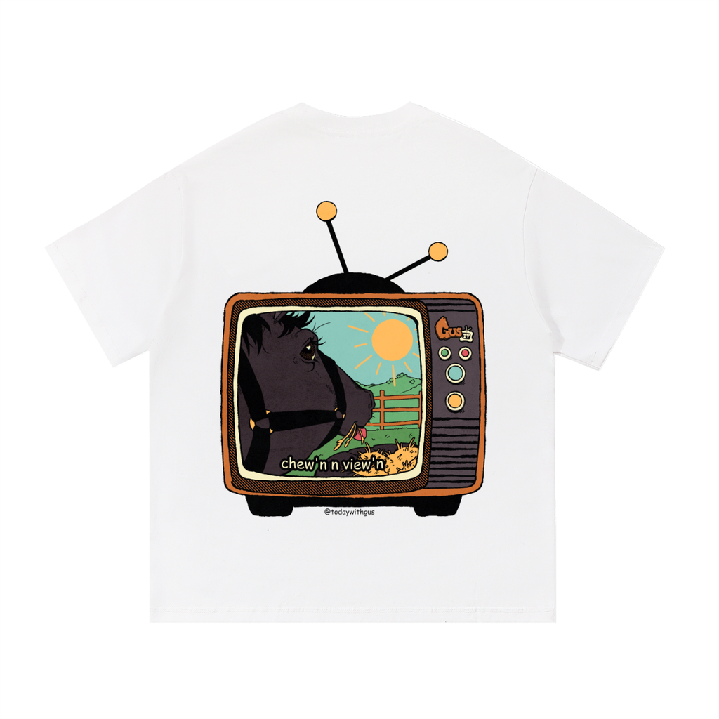 "chew'n n view'n" Basic Cotton T-Shirt