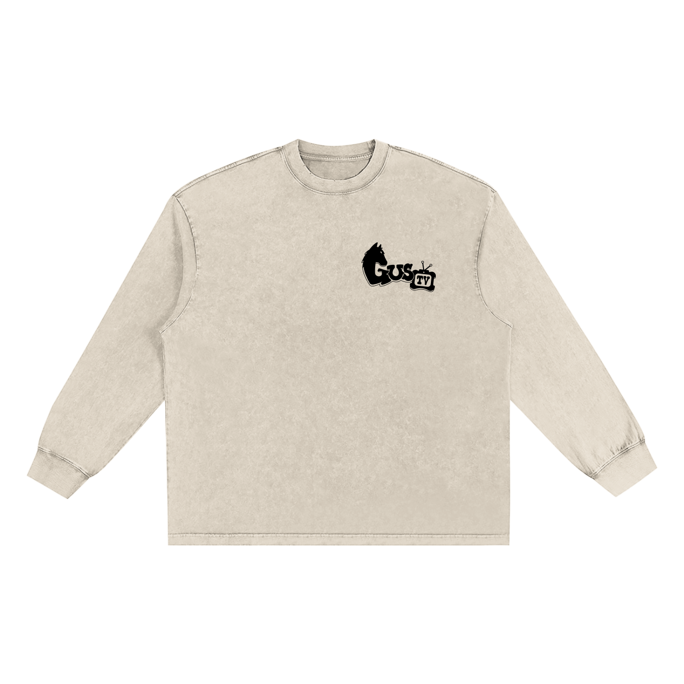 "munch'n grass" Snow Washed Frayed Edge T-Shirt