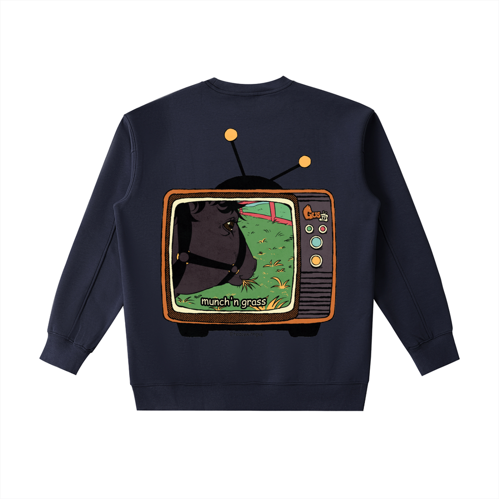 "munch'n grass" Heavyweight Crewneck Sweatshirt