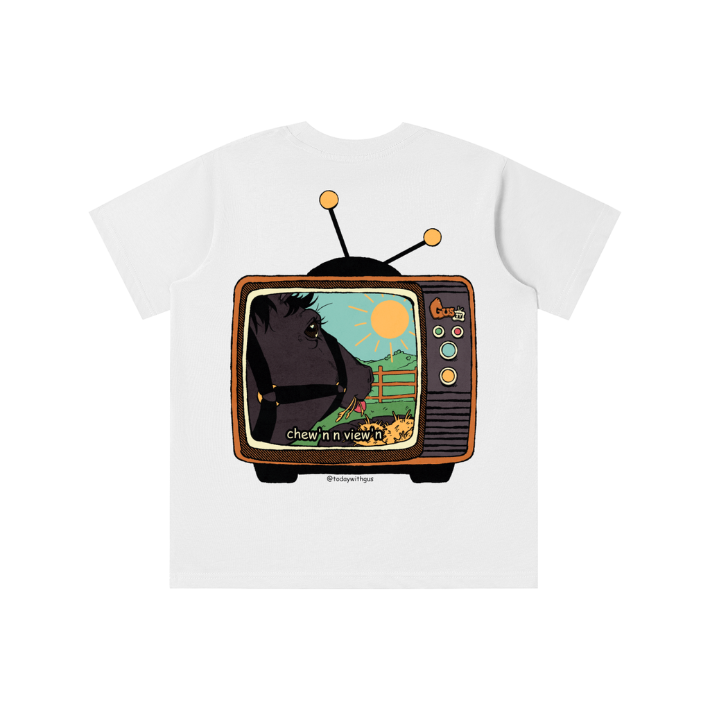 "chew'n n view'n" Kids' T-shirt
