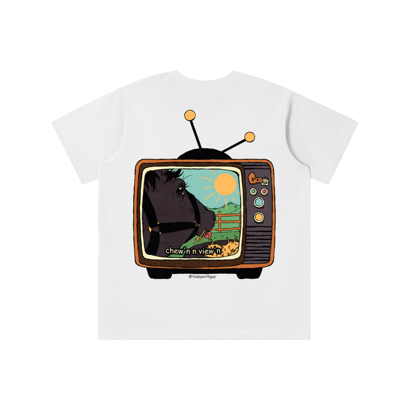 "chew'n n view'n" Kids' T-shirt