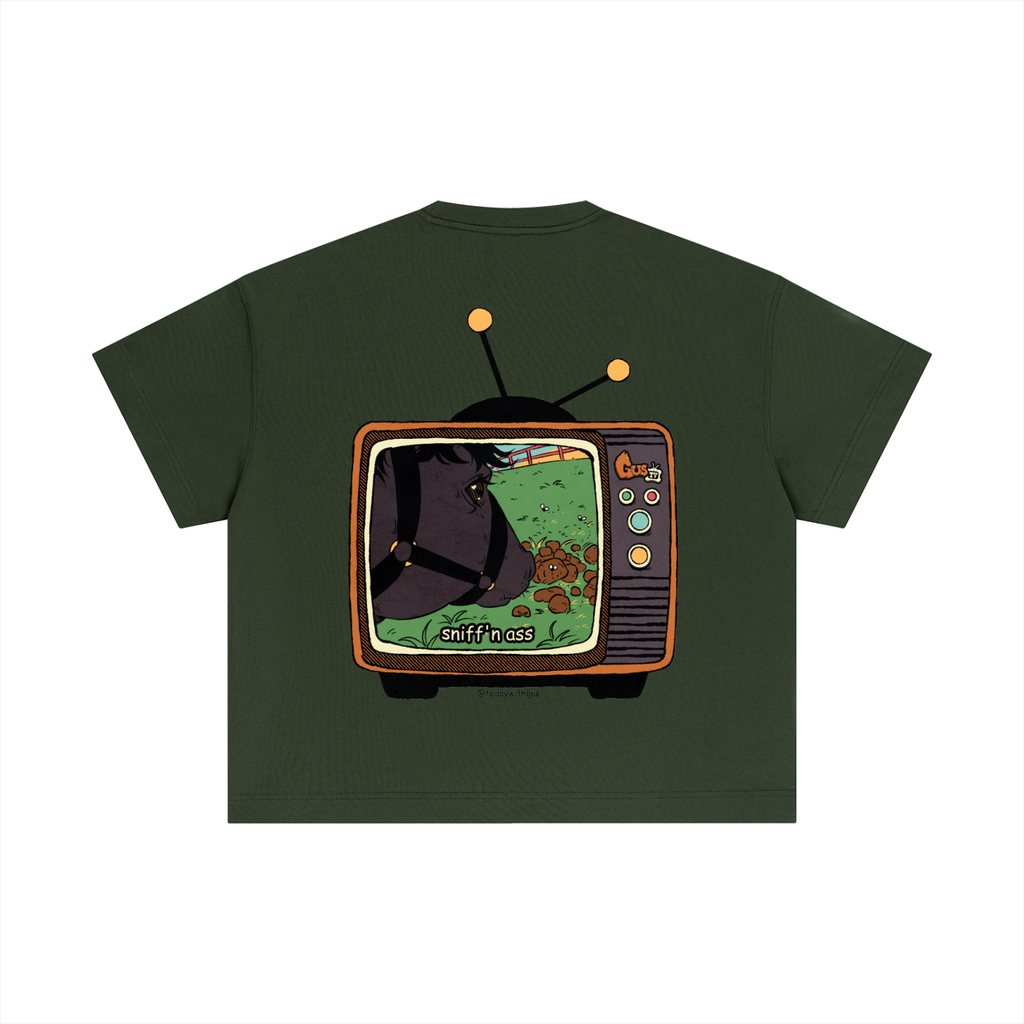 "sniff'n ass" Essential Cotton Boxy T-Shirt