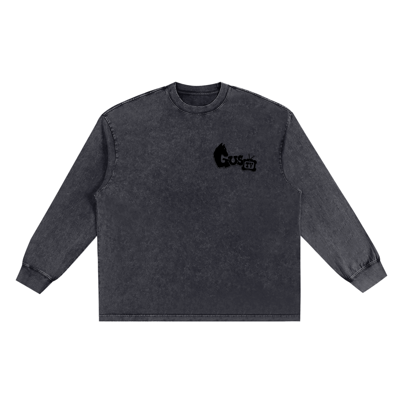 "munch'n grass" Snow Washed Frayed Edge T-Shirt