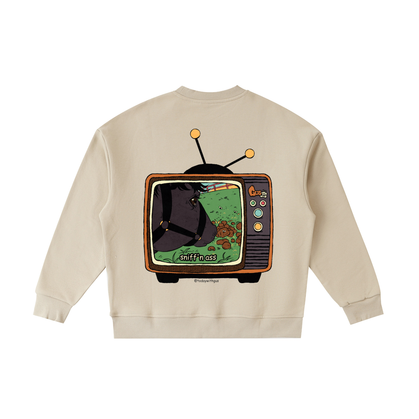 "sniff'n ass" Fleece Kids' Crewneck Sweatshirt