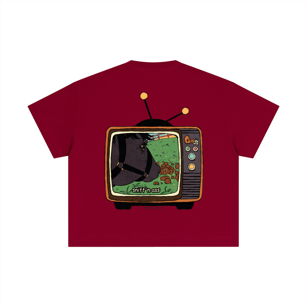"sniff'n ass" Essential Cotton Boxy T-Shirt
