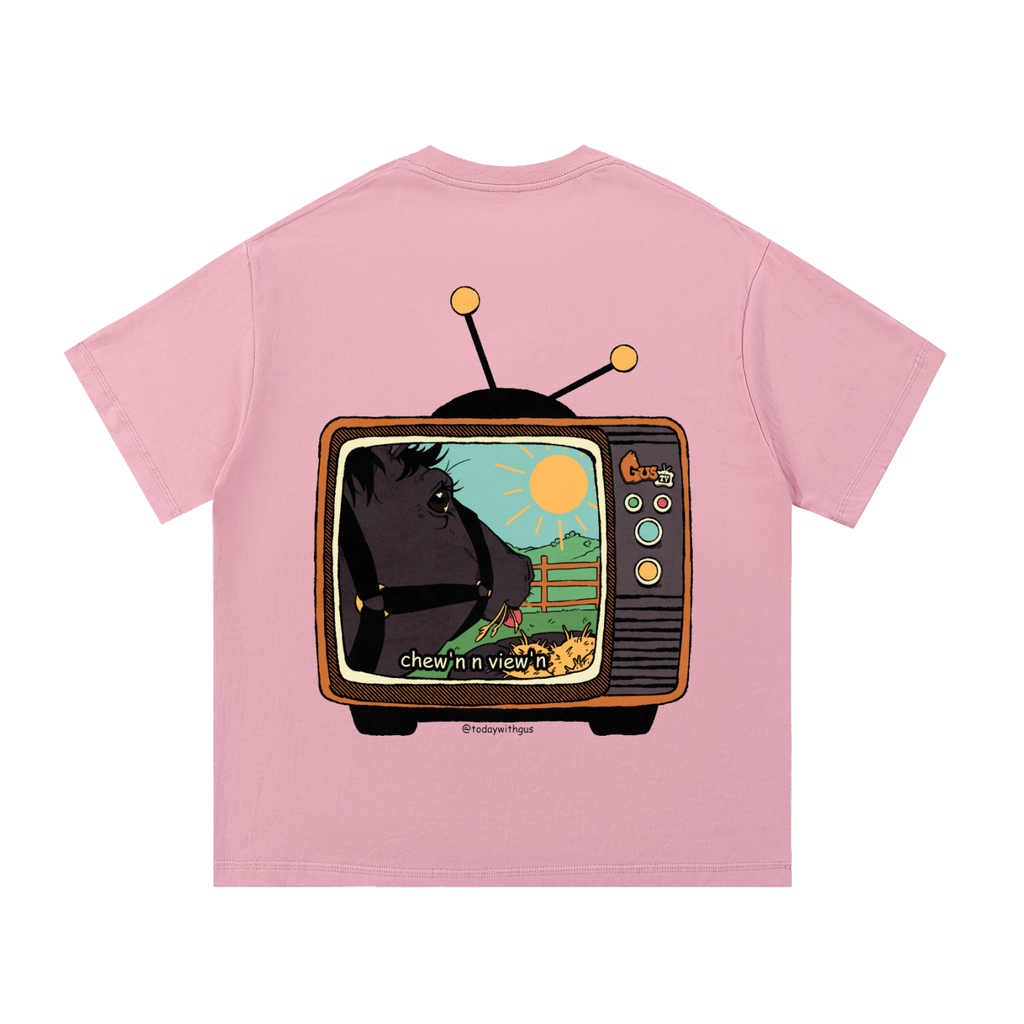 "chew'n n view'n" Basic Cotton T-Shirt