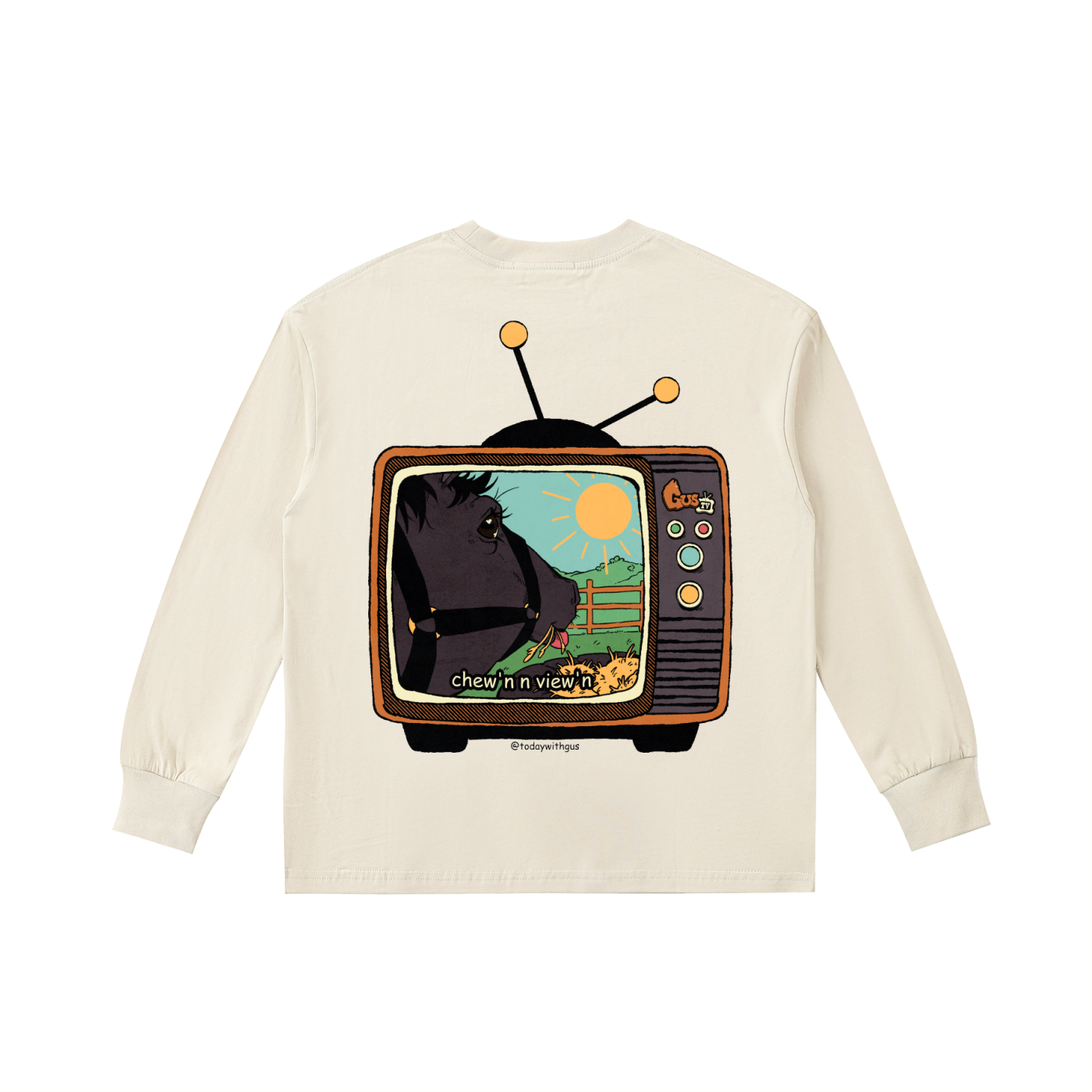 "chew'n n view'n" Kids' Quick-Dry Cotton Long-Sleeve Tee