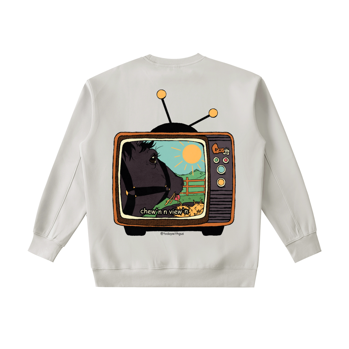 "chew'n n view'n" Heavyweight Crewneck Sweatshirt