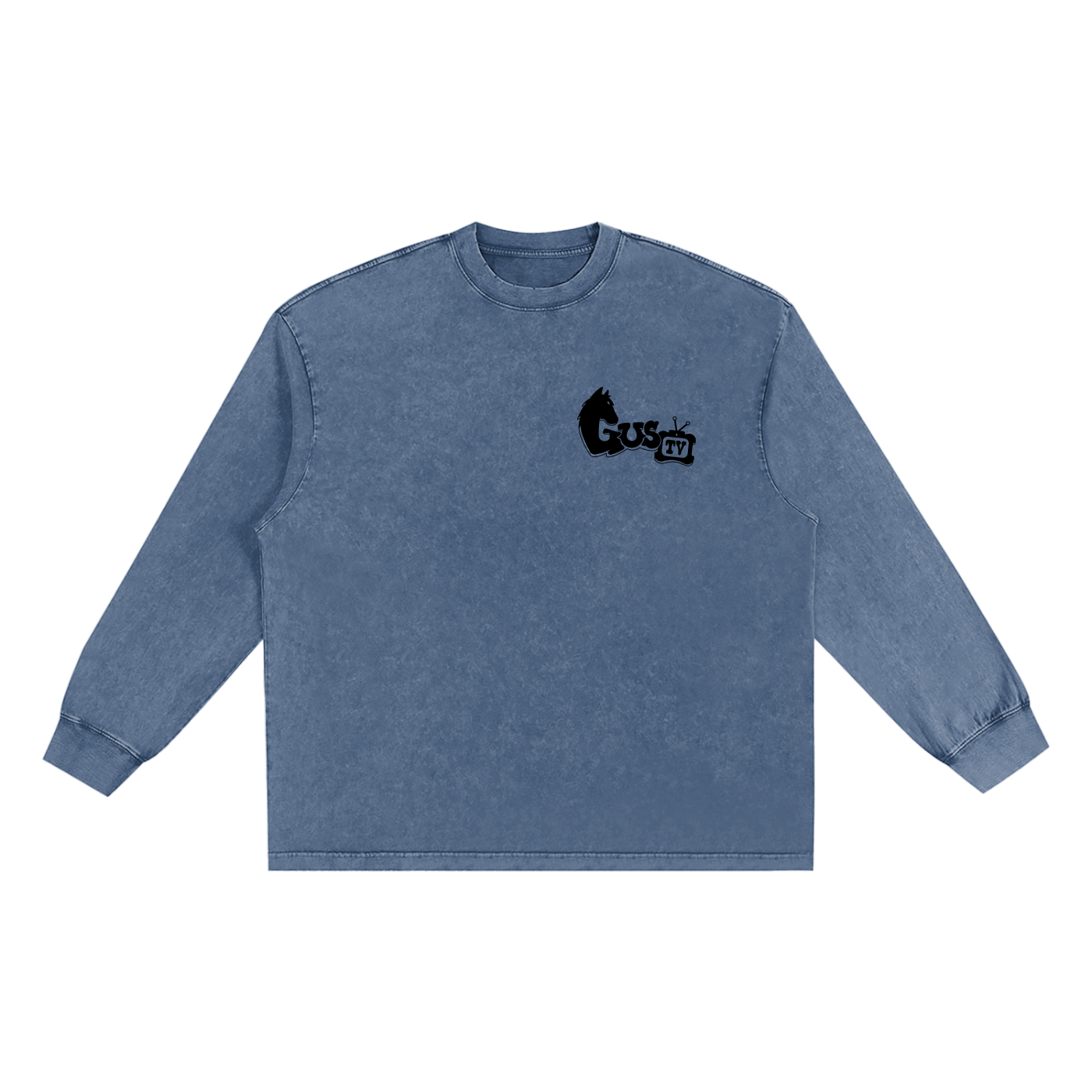 "chew'n n view'n" Snow Washed Frayed Edge T-Shirt