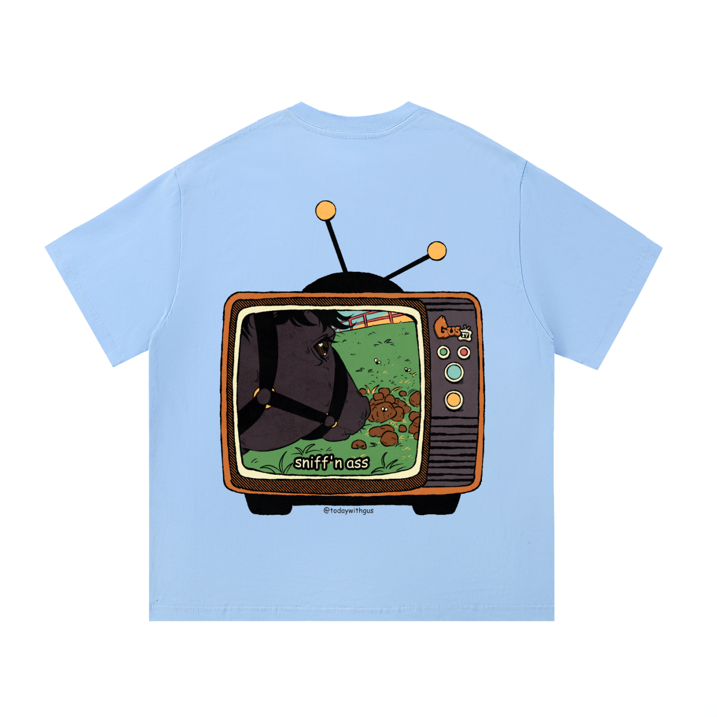 "sniff'n ass" Basic Cotton T-shirt