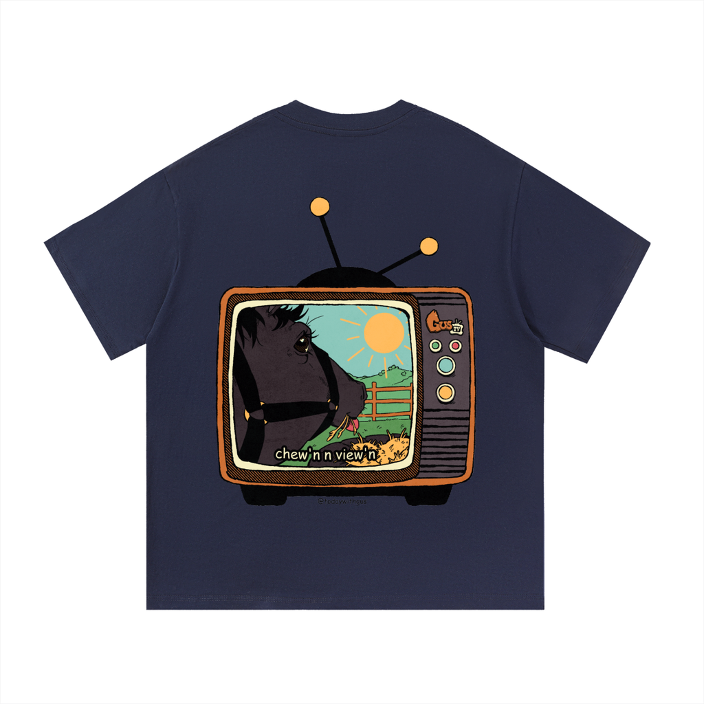 "chew'n n view'n" Basic Cotton T-Shirt