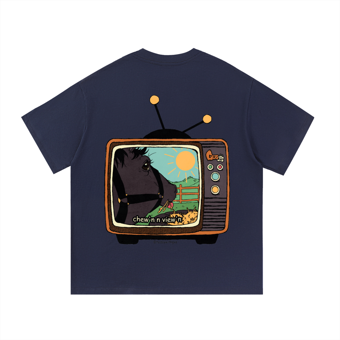 "chew'n n view'n" Basic Cotton T-Shirt