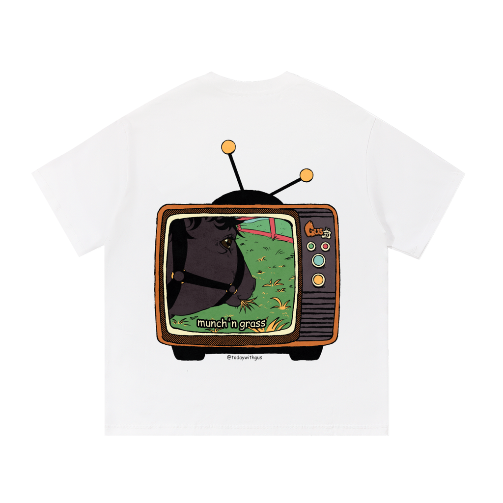 "munch'n grass" Basic Cotton T-Shirt