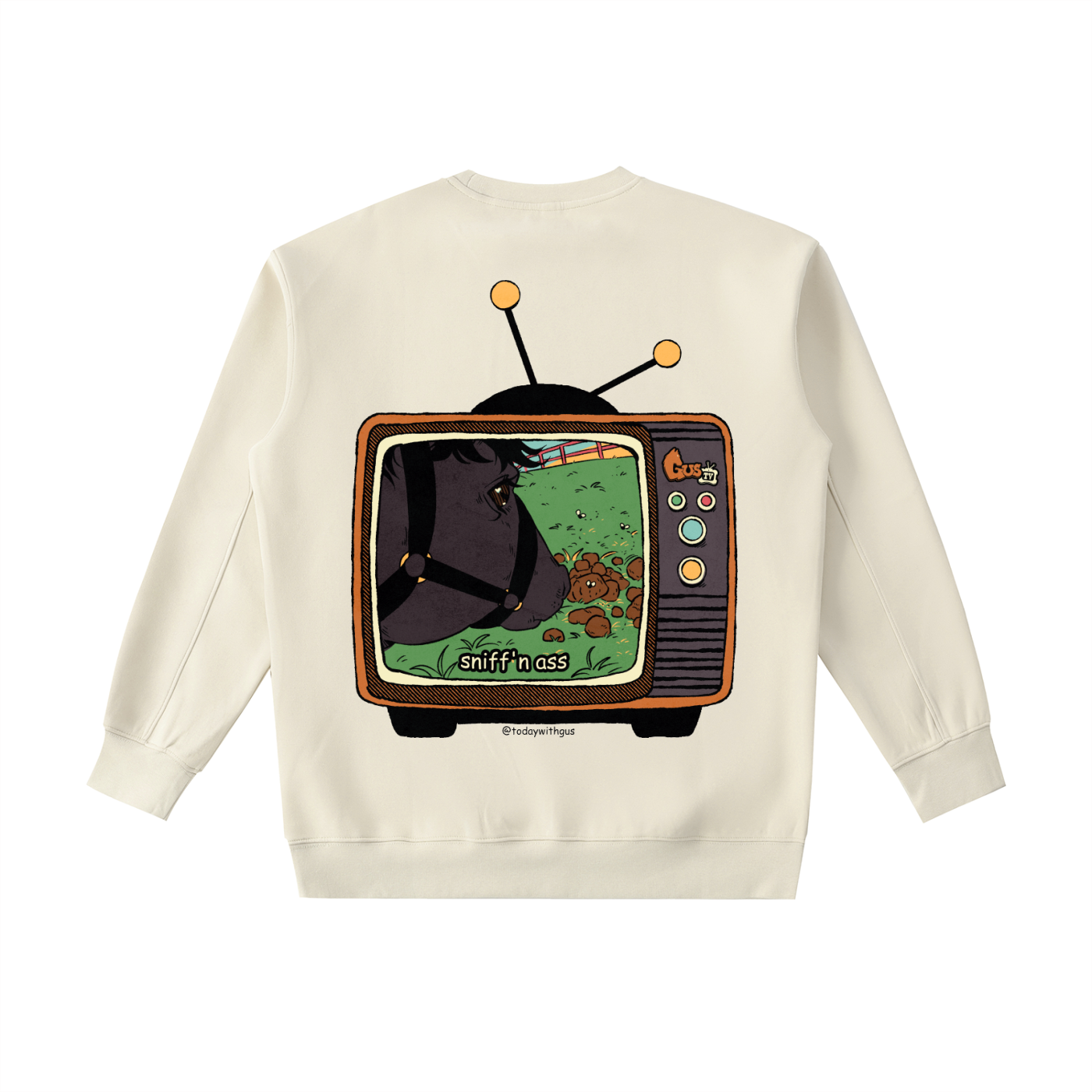 "sniff'n ass" Heavyweight Crewneck Sweatshirt
