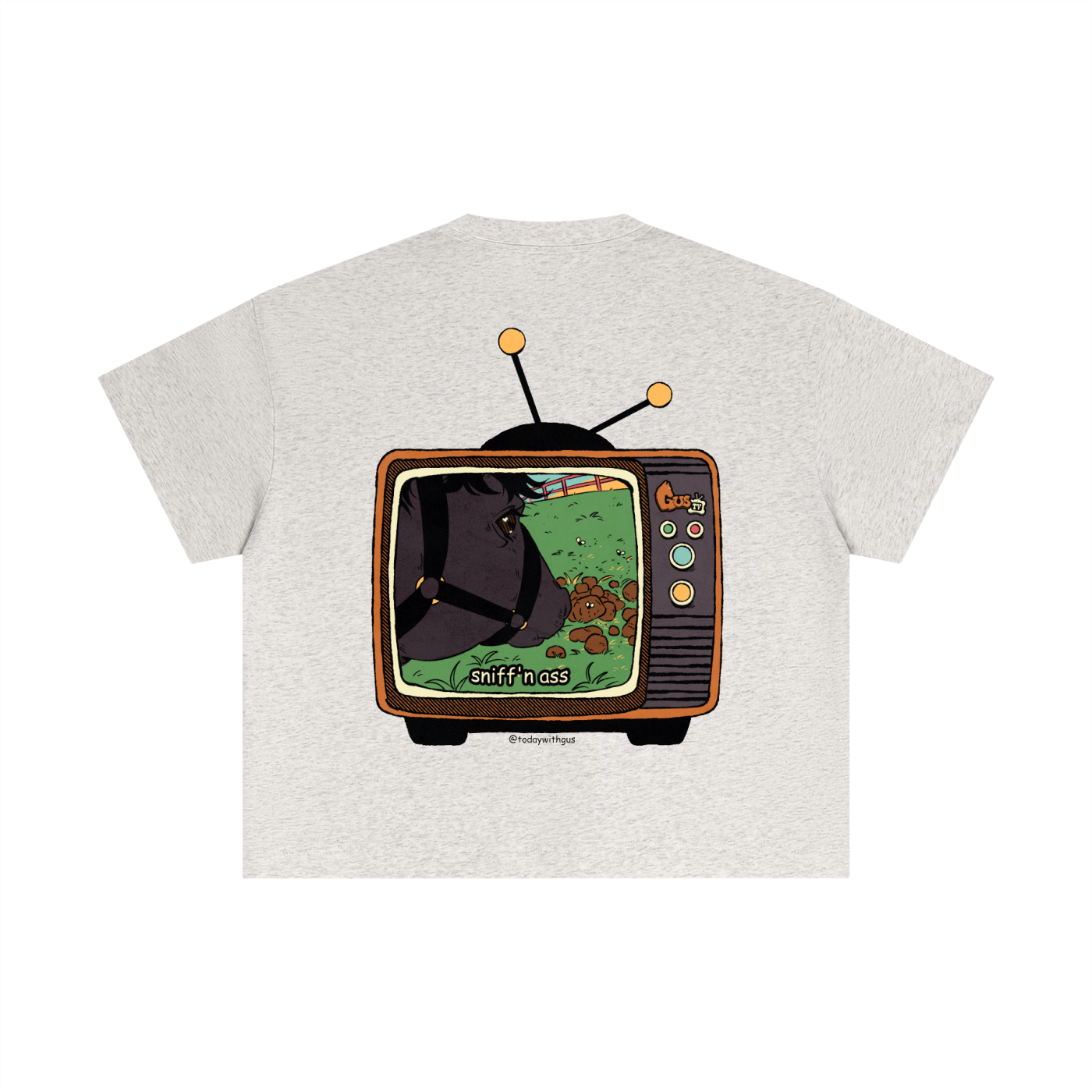 "sniff'n ass" Essential Cotton Boxy T-Shirt