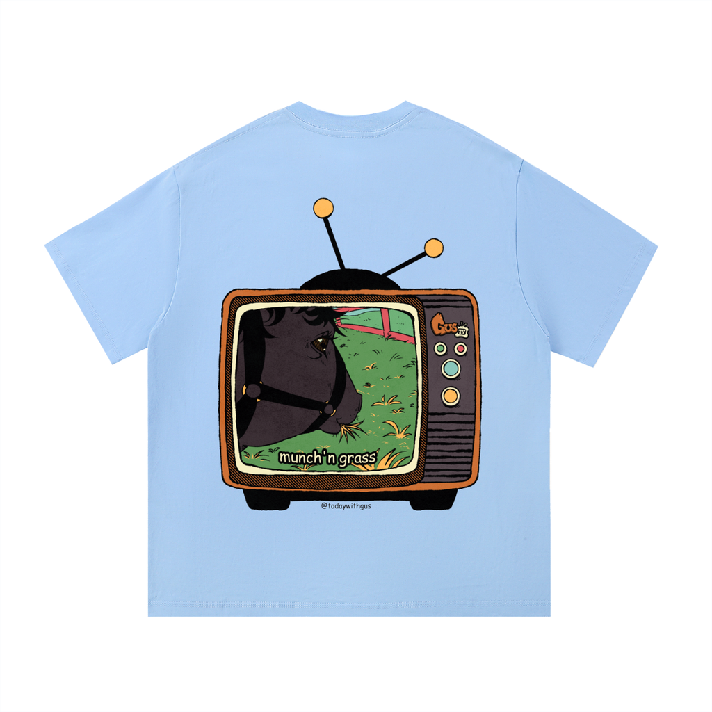 "munch'n grass" Basic Cotton T-Shirt
