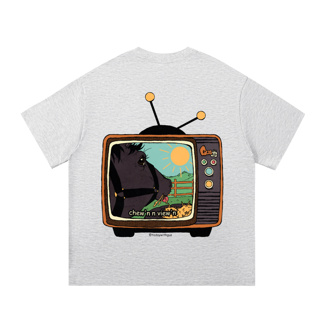 "chew'n n view'n" Basic Cotton T-Shirt