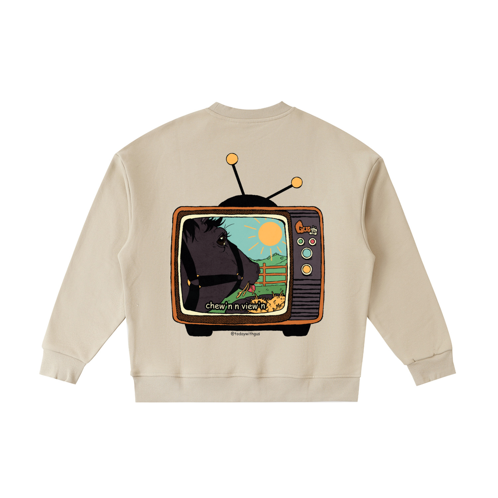 "chew'n n view'n" Kids' Crewneck Sweatshirt