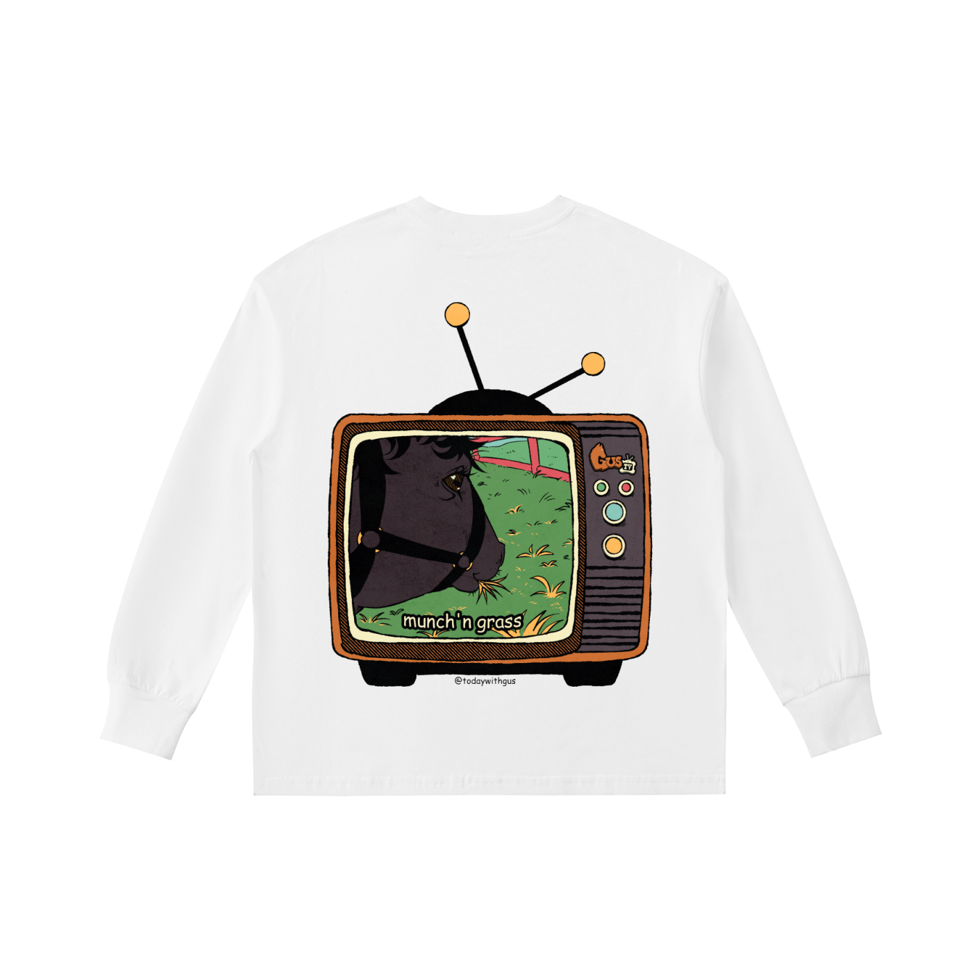 "munch'n grass" Kids' Quick-Dry Cotton Long-Sleeve Tee