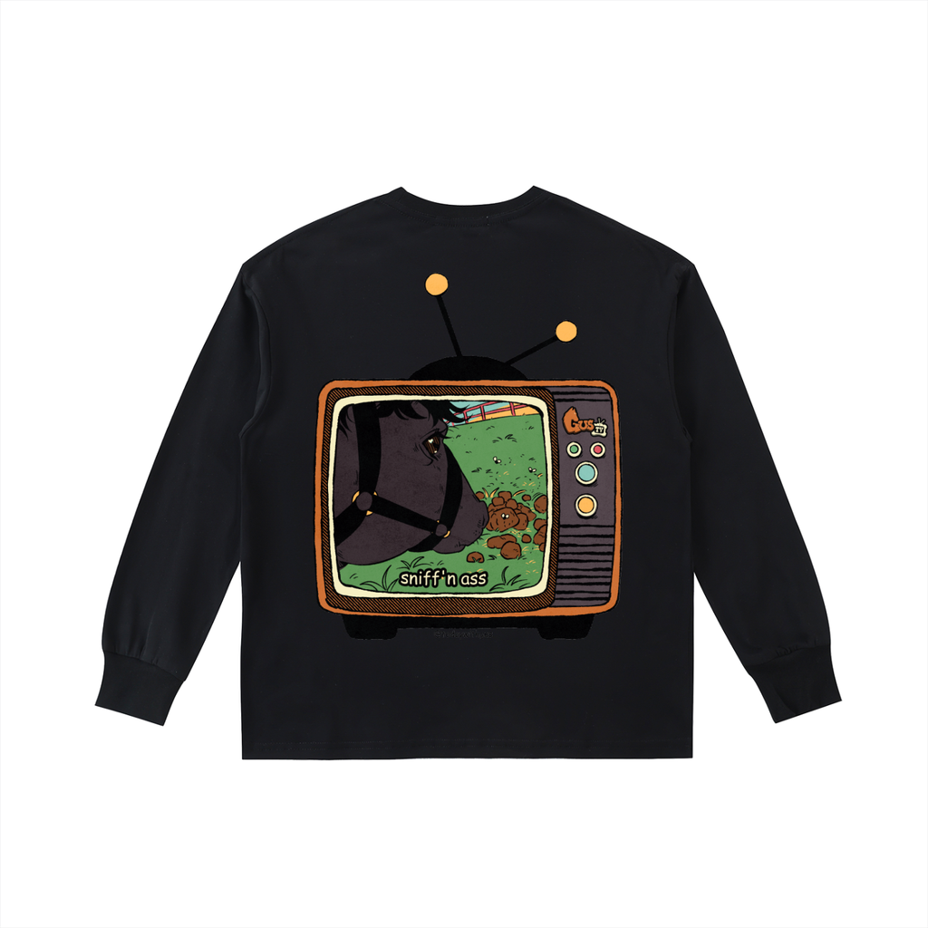 "sniff'n ass" Kids' Quick-Dry Cotton Long-Sleeve Tee
