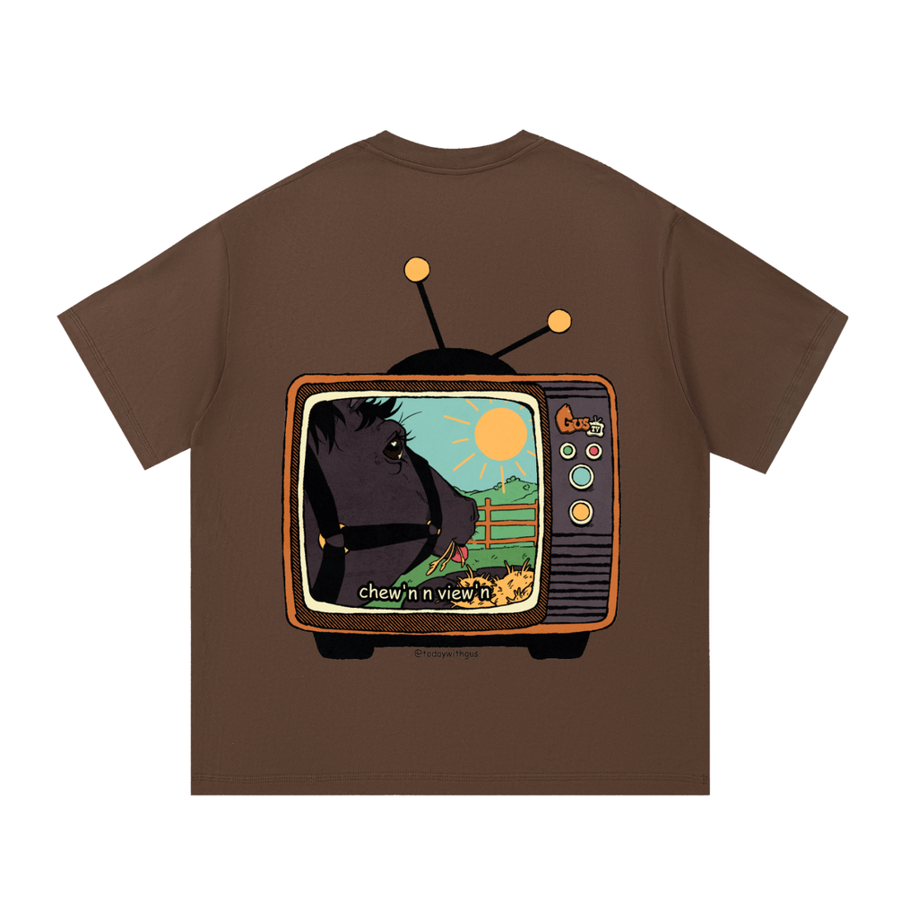 "chew'n n view'n" Basic Cotton T-Shirt