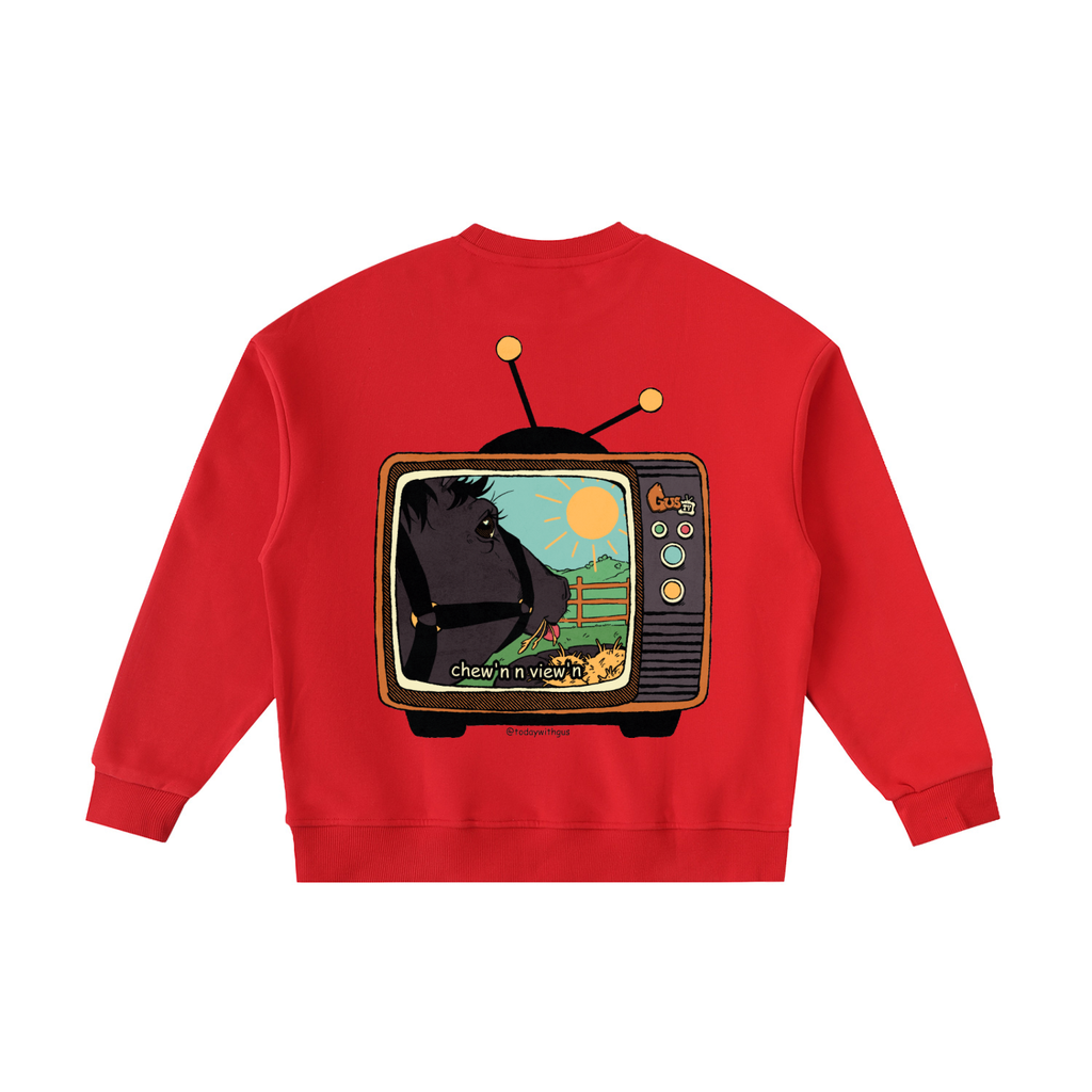 "chew'n n view'n" Kids' Crewneck Sweatshirt