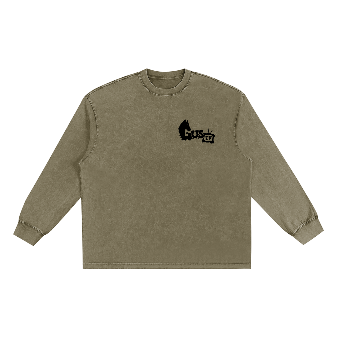 "munch'n grass" Snow Washed Frayed Edge T-Shirt