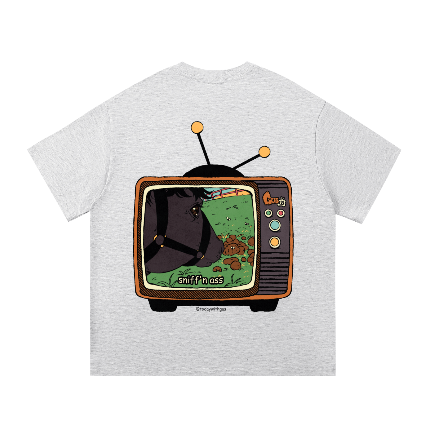 "sniff'n ass" Basic Cotton T-shirt