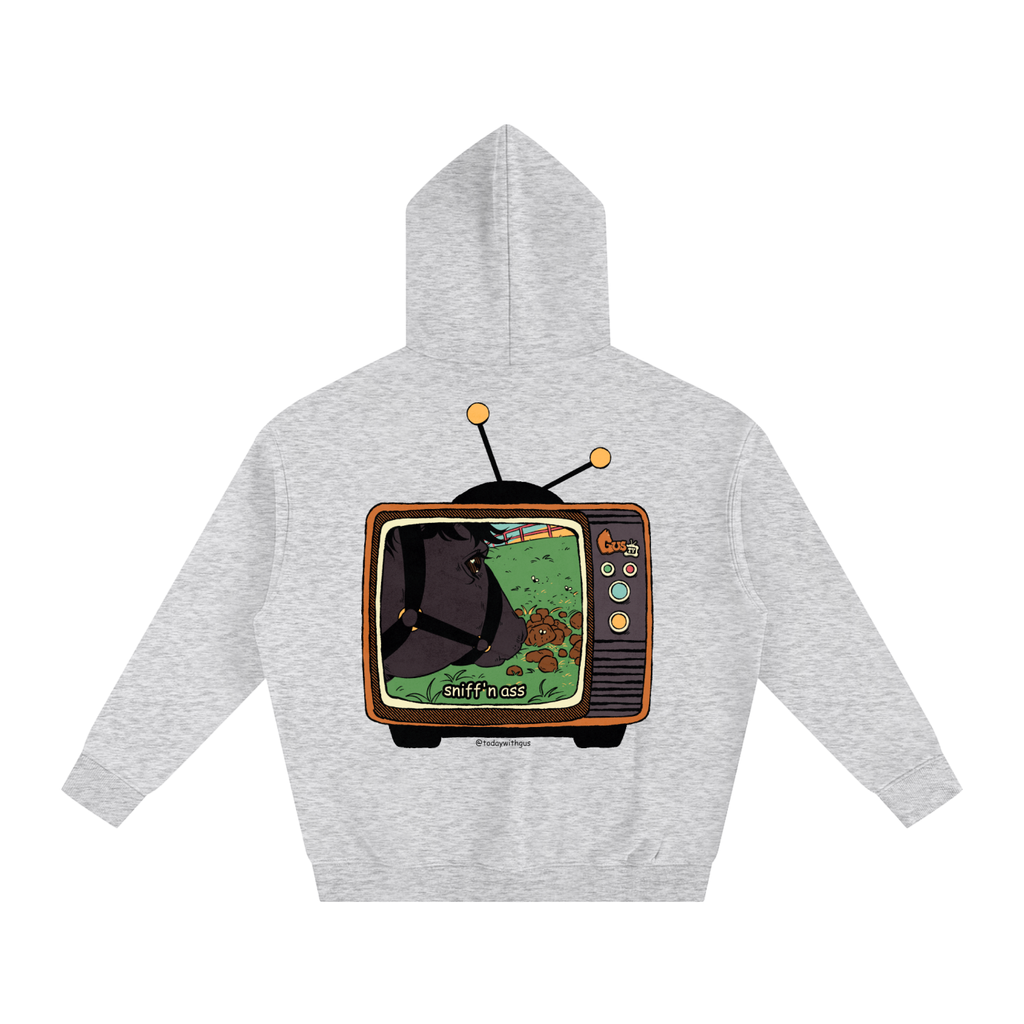 "sniff'n ass" Oversize Fleeced Hoodie
