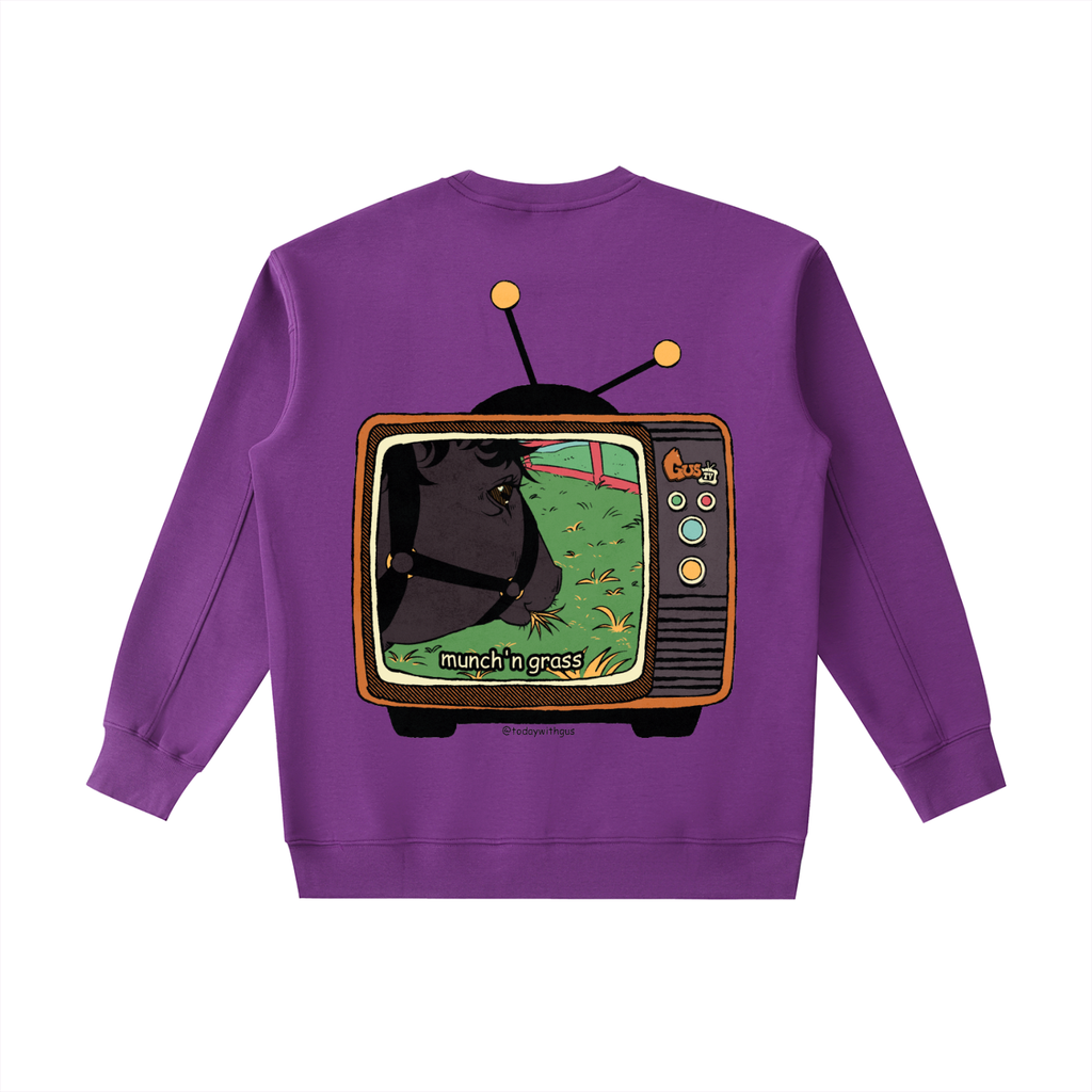 "munch'n grass" Heavyweight Crewneck Sweatshirt