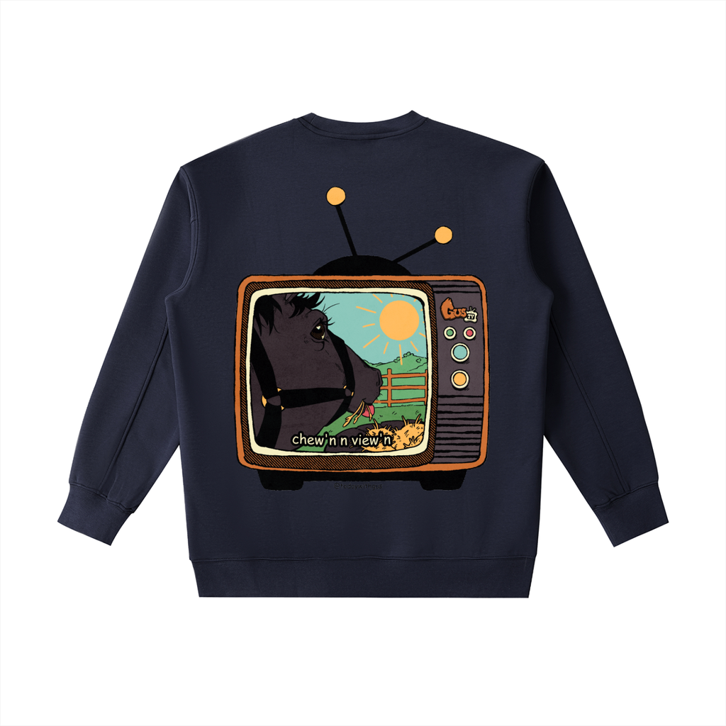 "chew'n n view'n" Heavyweight Crewneck Sweatshirt