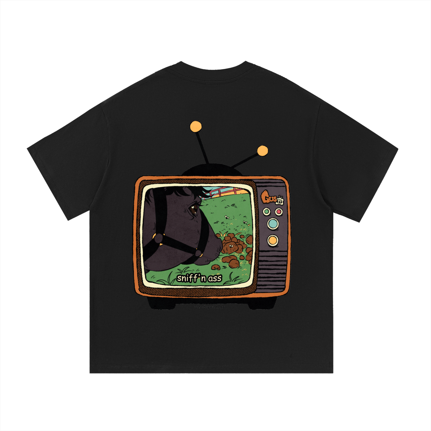 "sniff'n ass" Basic Cotton T-shirt