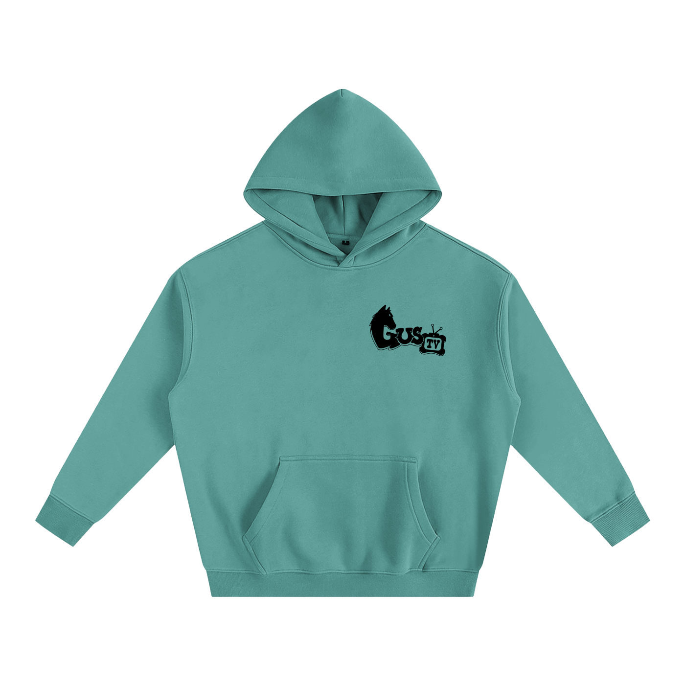 "munch'n grass" Oversize Fleeced Hoodie