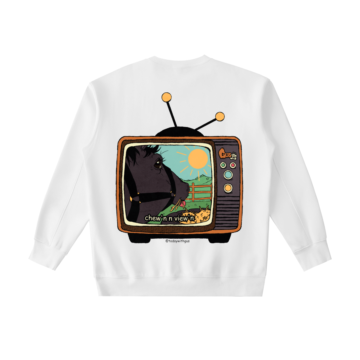 "chew'n n view'n" Heavyweight Crewneck Sweatshirt