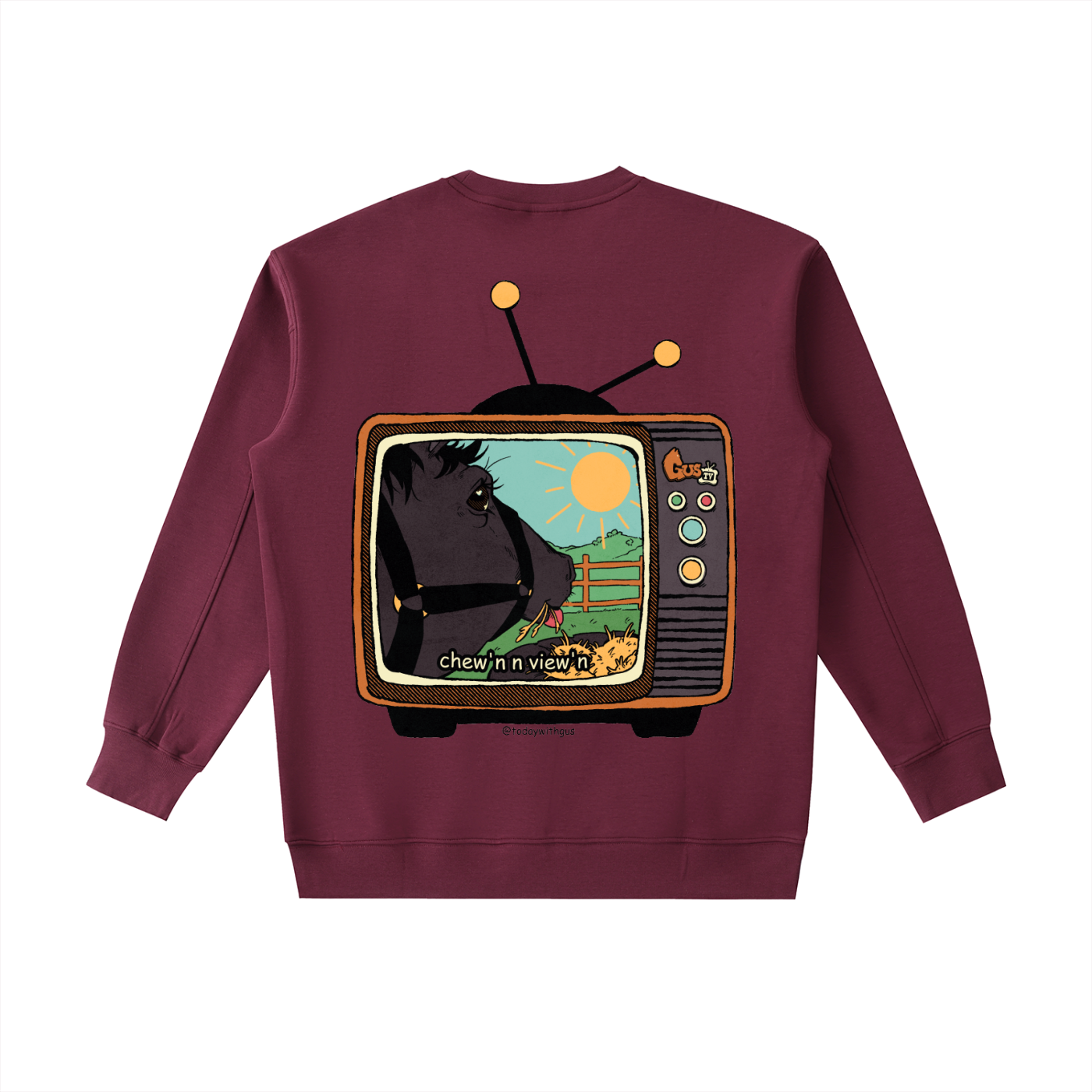 "chew'n n view'n" Heavyweight Crewneck Sweatshirt