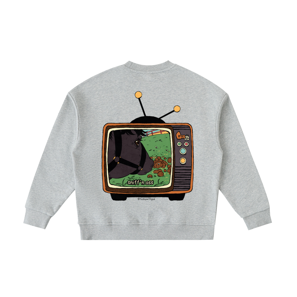 "sniff'n ass" Fleece Kids' Crewneck Sweatshirt