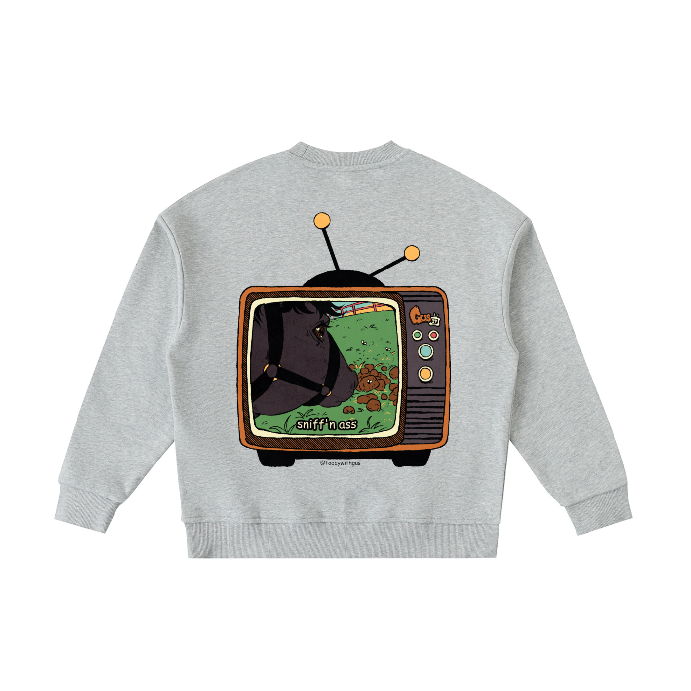"sniff'n ass" Fleece Kids' Crewneck Sweatshirt