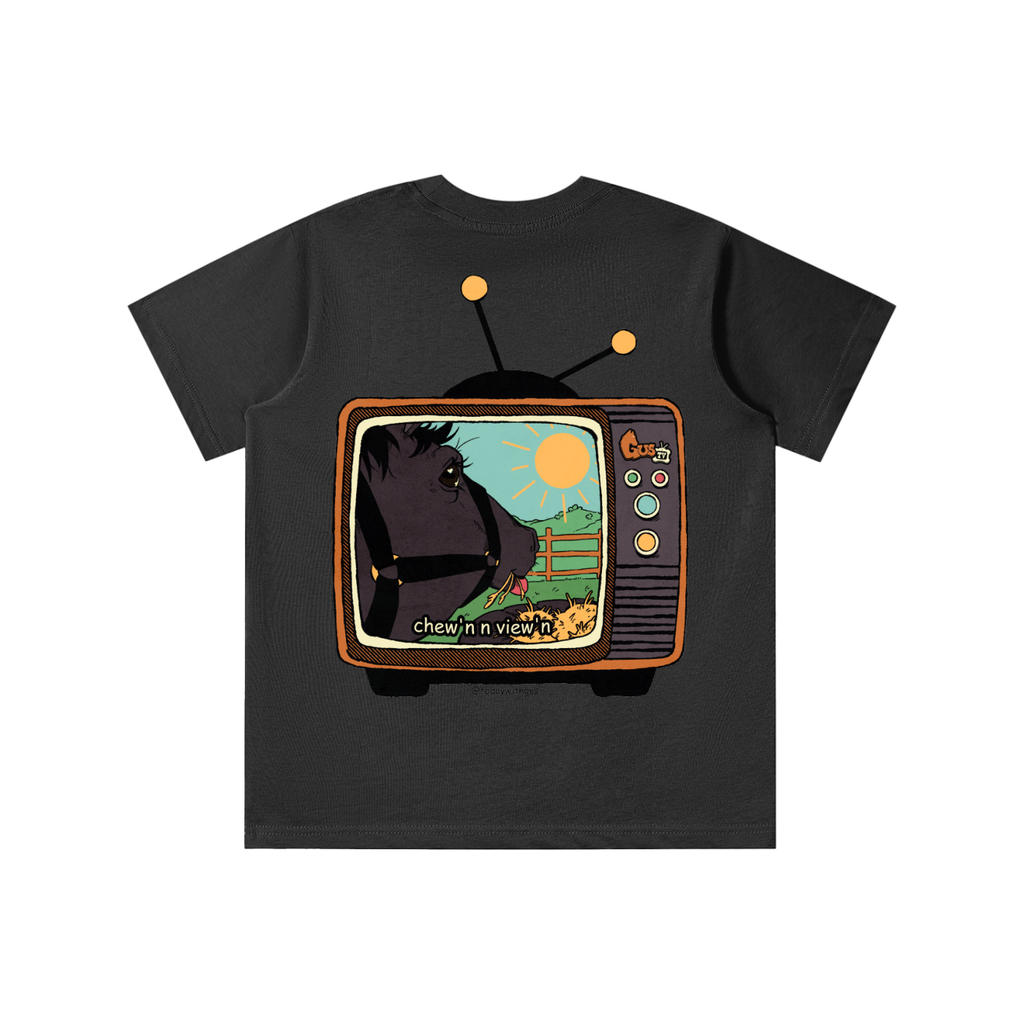 "chew'n n view'n" Kids' T-shirt