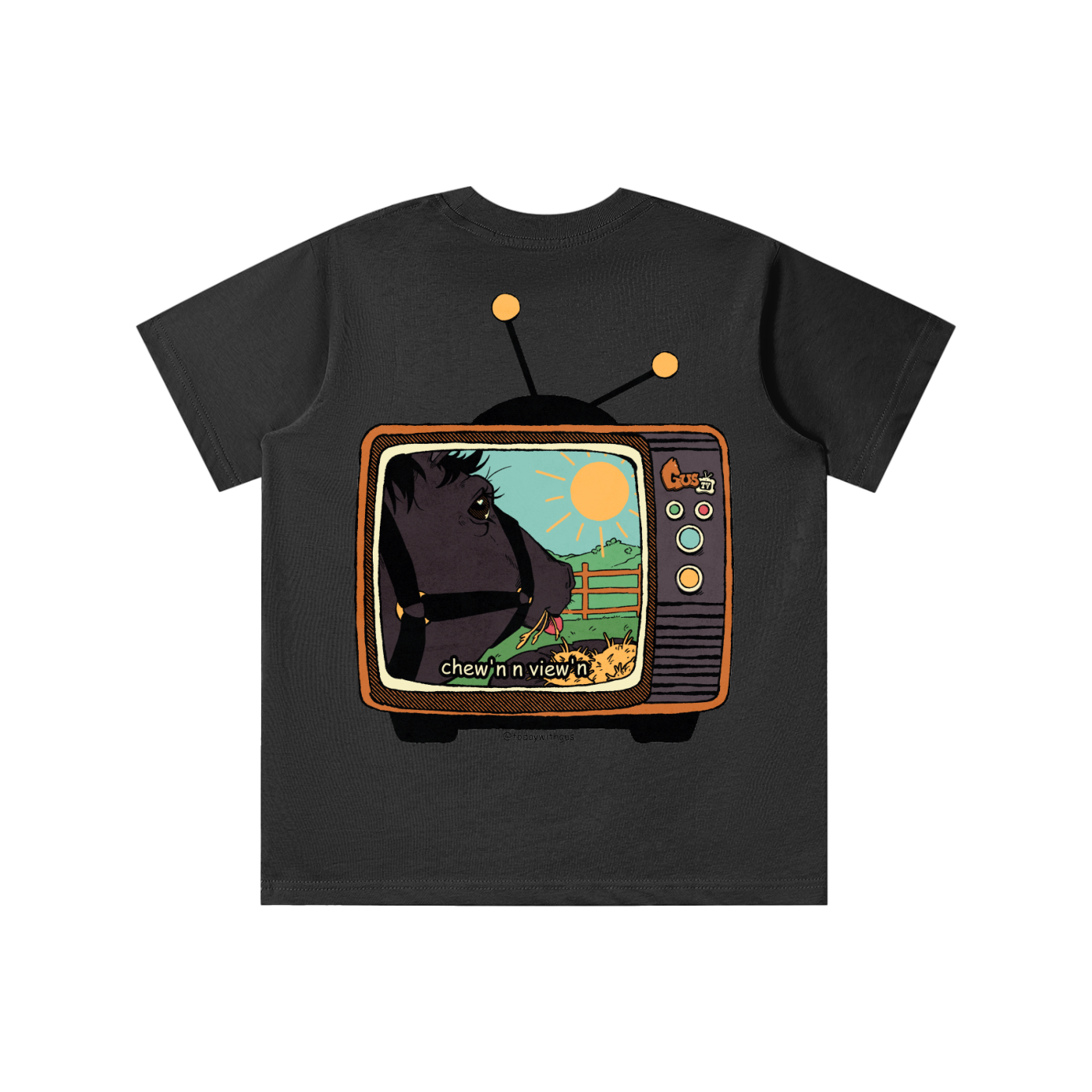 "chew'n n view'n" Kids' T-shirt