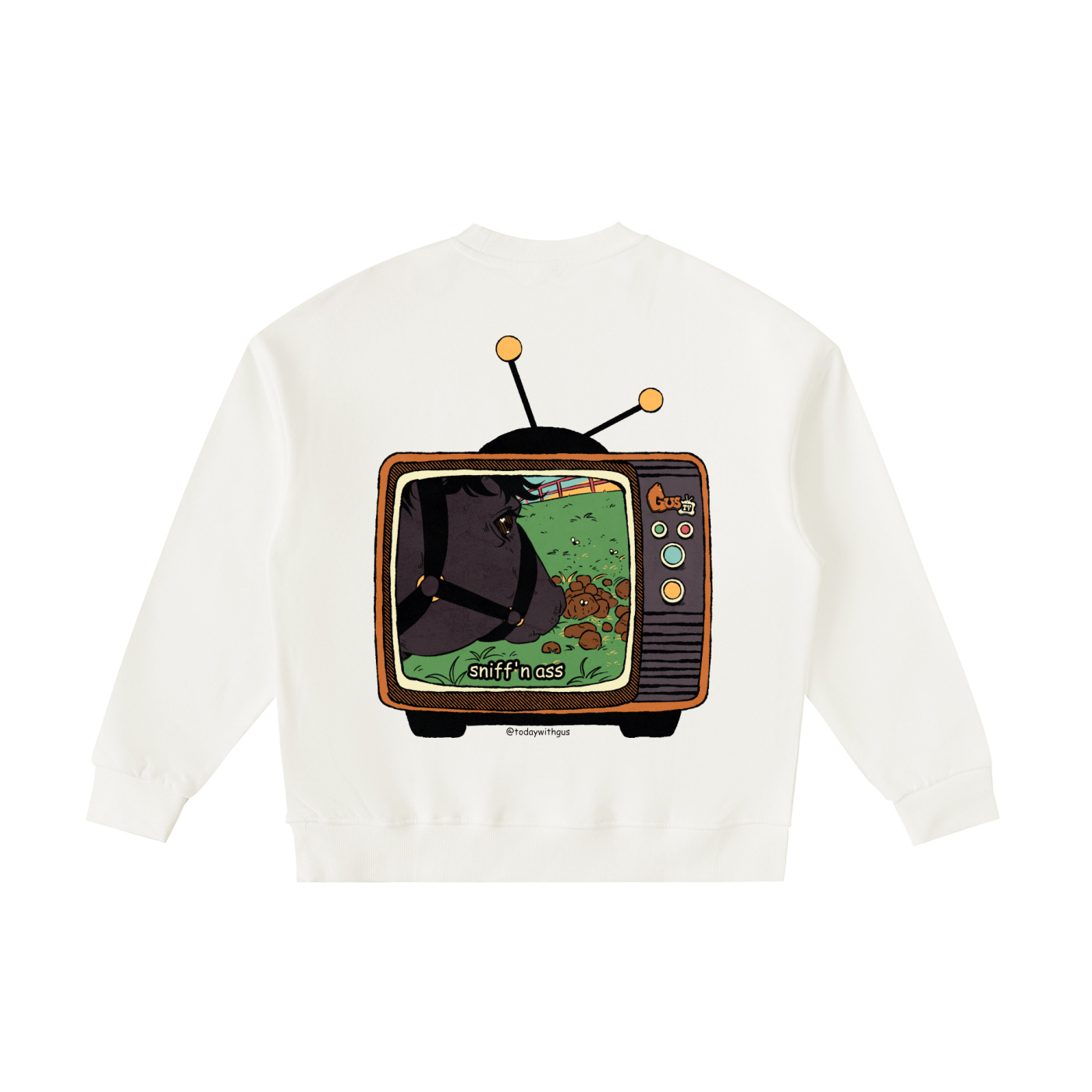 "sniff'n ass" Fleece Kids' Crewneck Sweatshirt