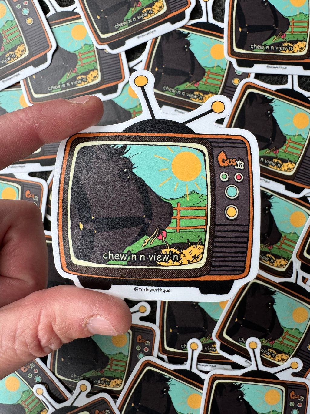 3” GUS TV STICKER PACK