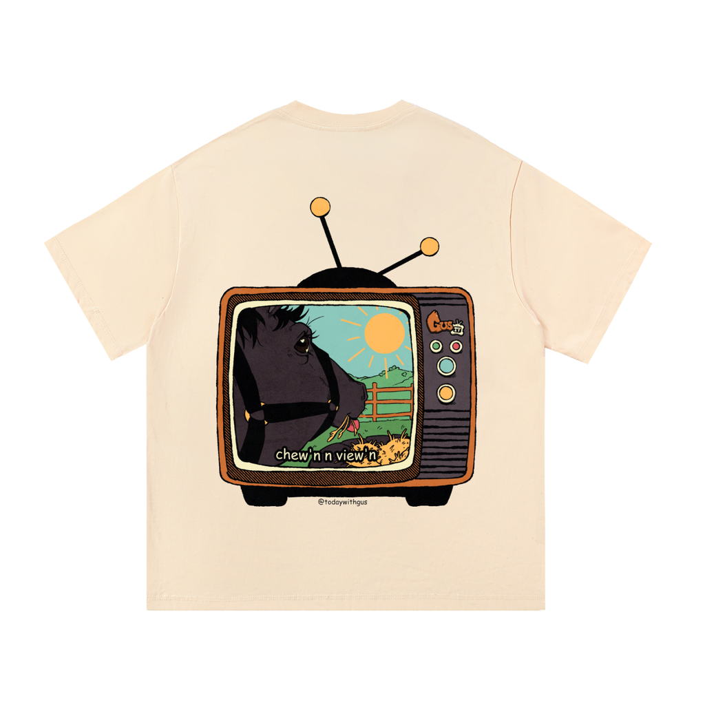 "chew'n n view'n" Basic Cotton T-Shirt