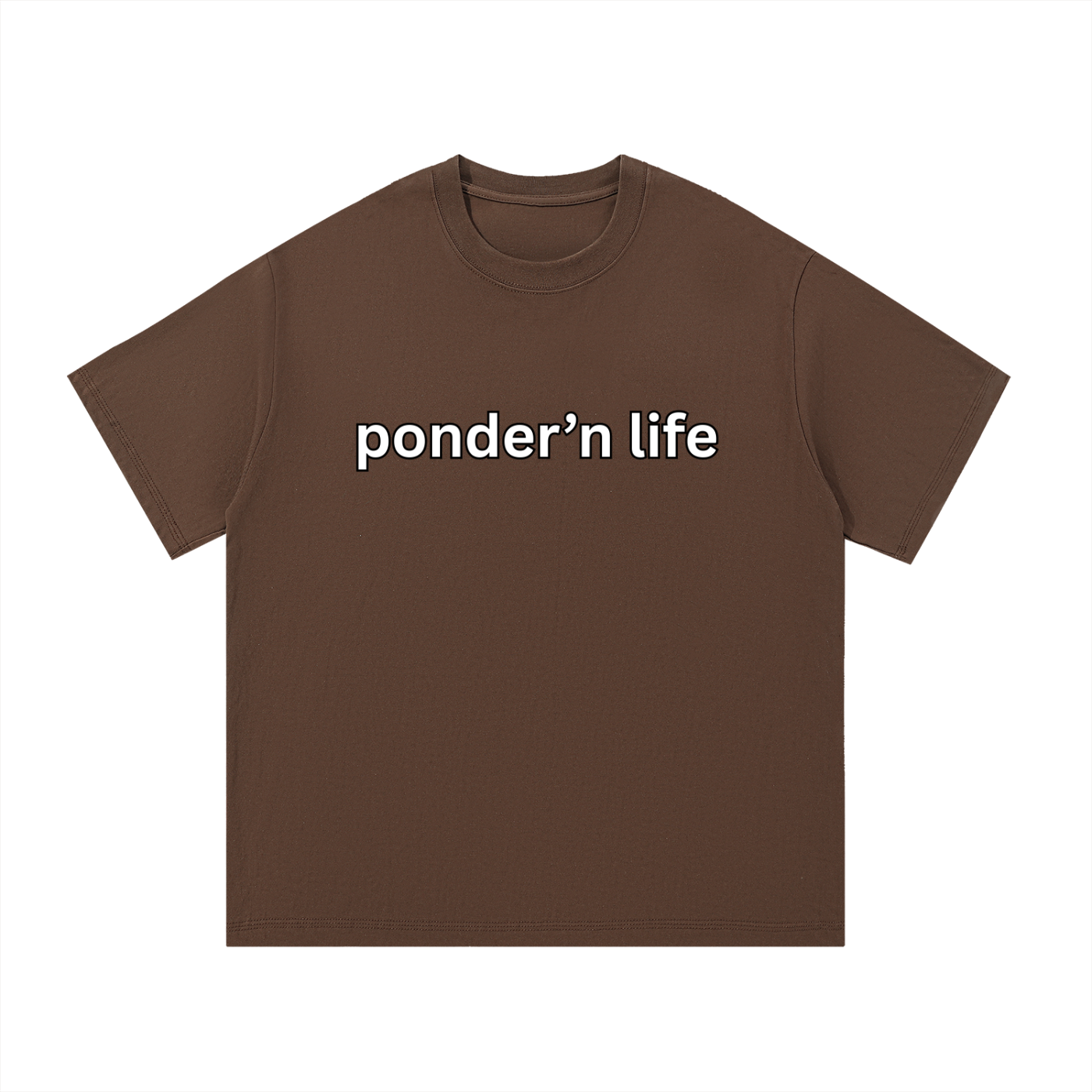 "ponder'n life" Cotton T-Shirt