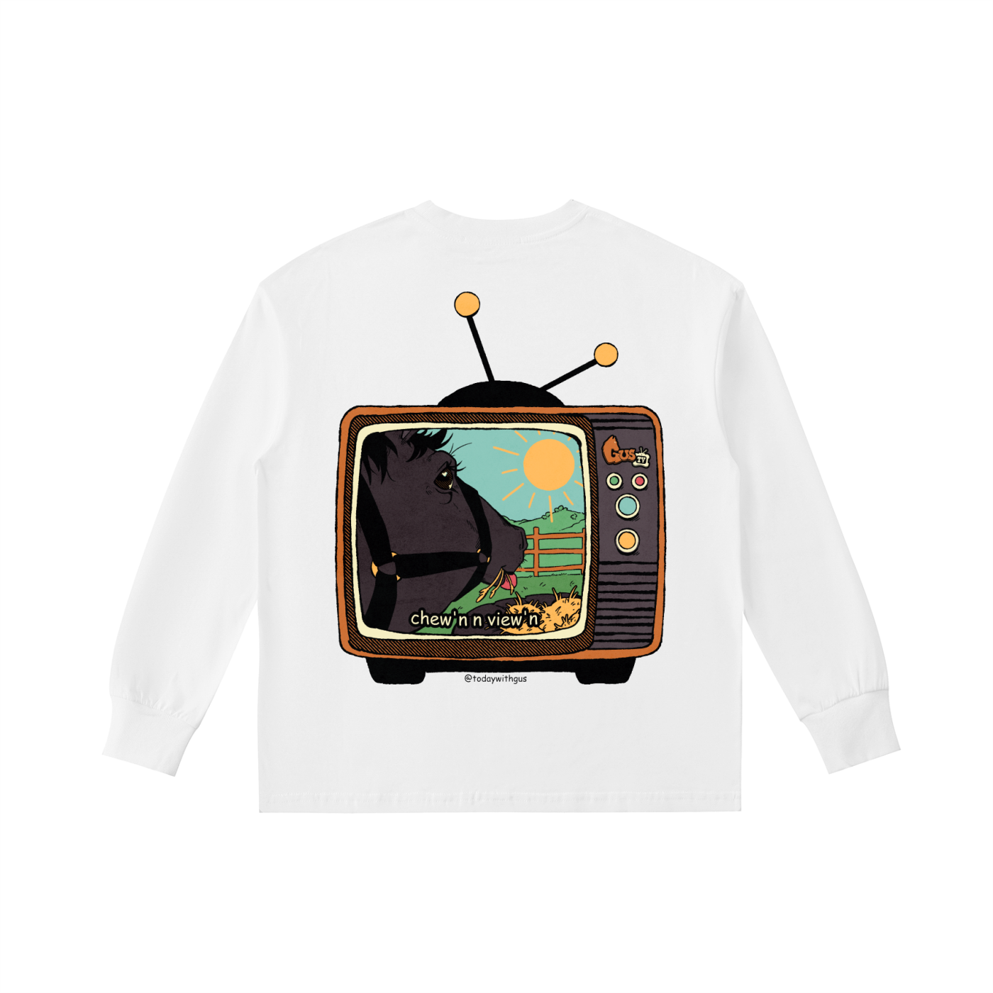 "chew'n n view'n" Kids' Quick-Dry Cotton Long-Sleeve Tee