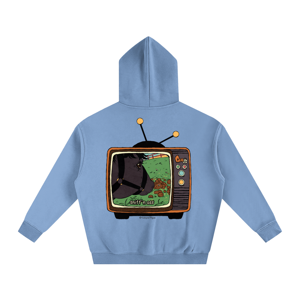 "sniff'n ass" Oversize Fleeced Hoodie