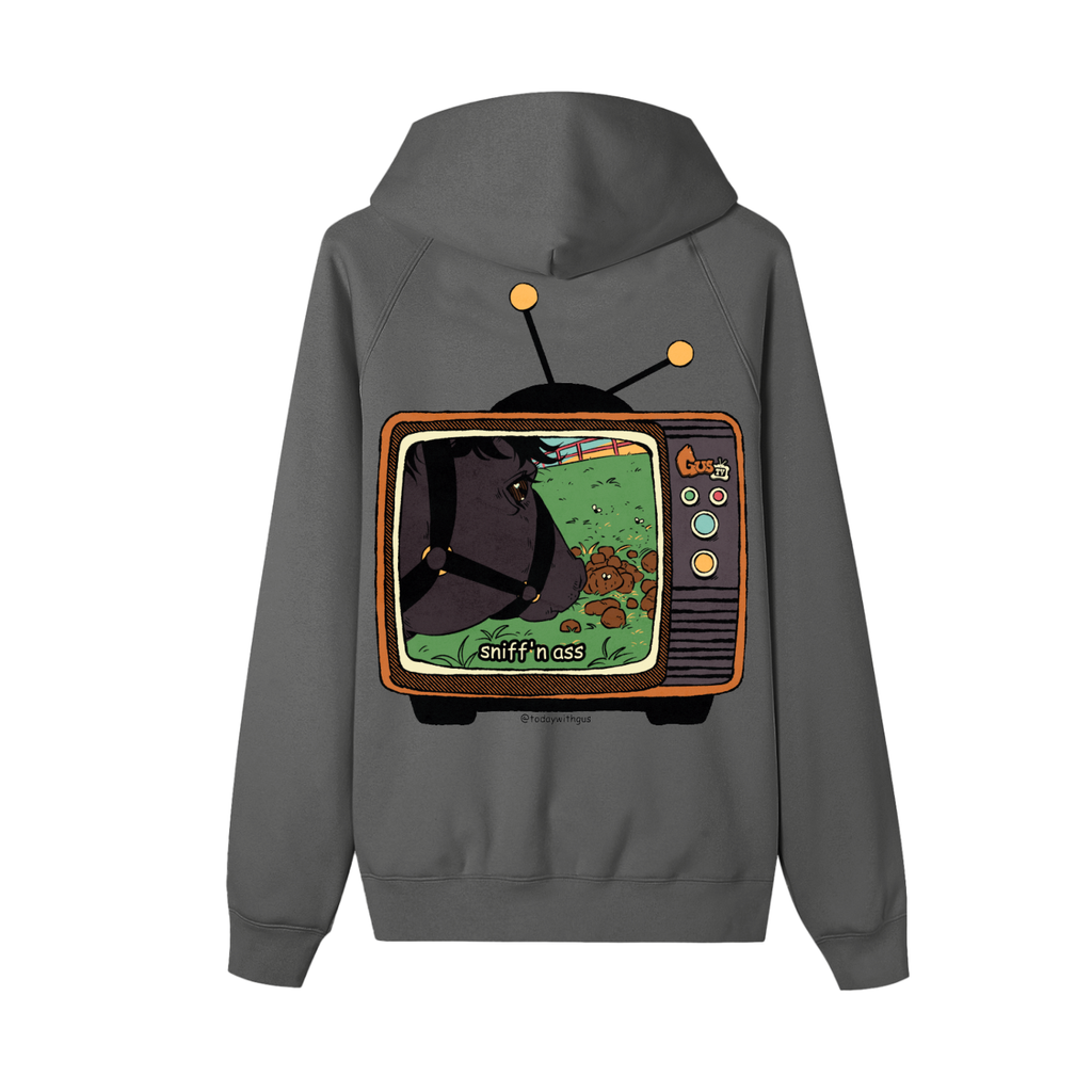 "sniff'n ass" Zip-up Fleece Hoodie