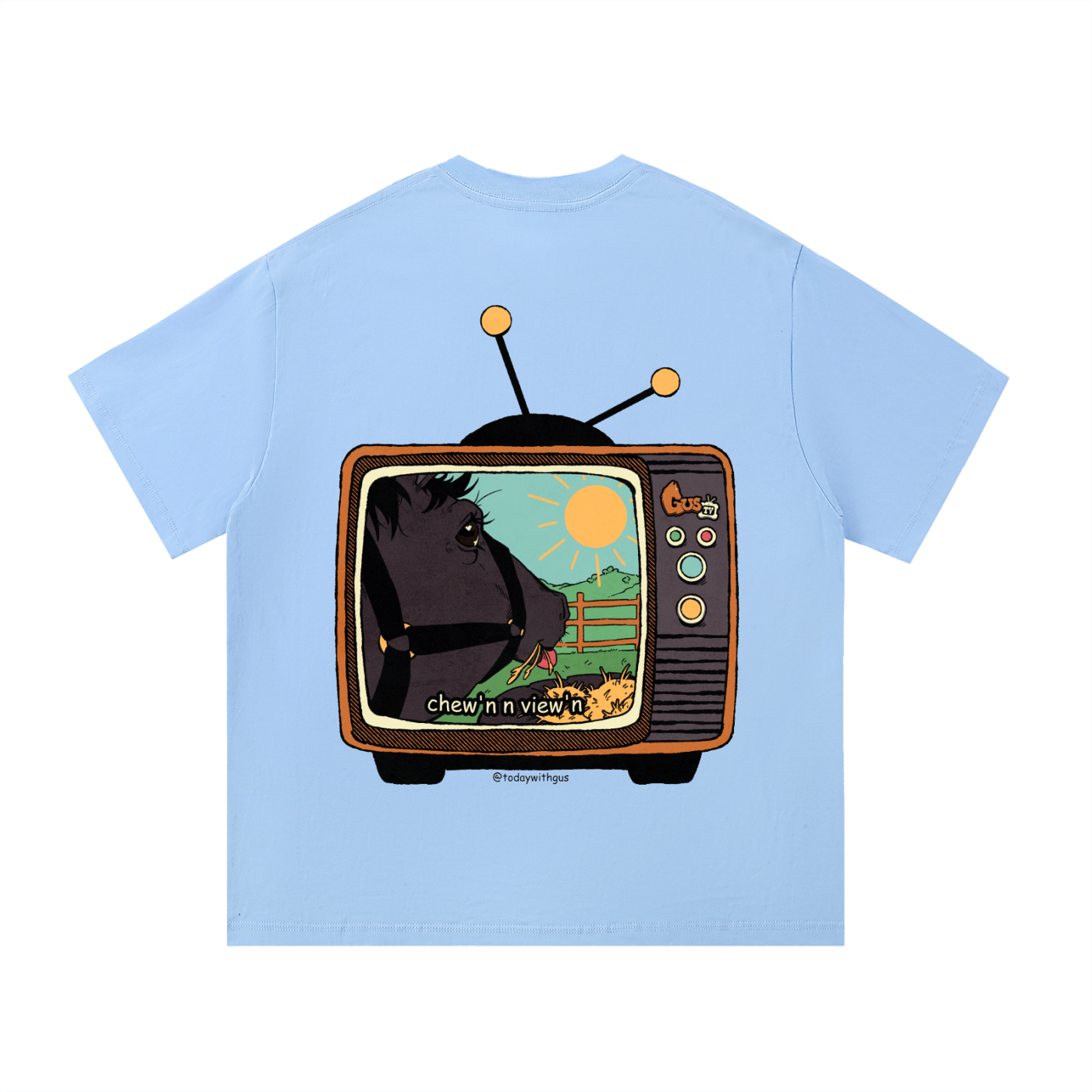 "chew'n n view'n" Basic Cotton T-Shirt