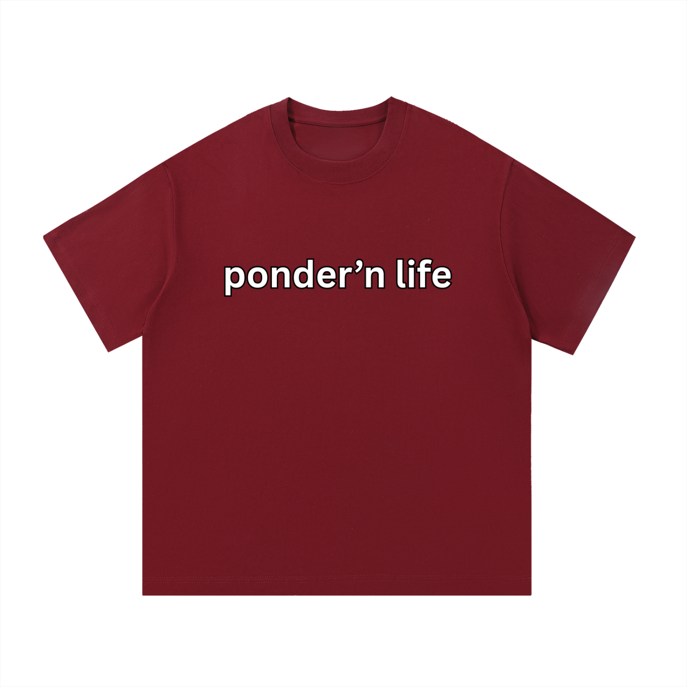 "ponder'n life" Cotton T-Shirt